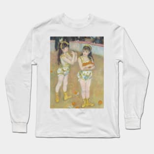 Acrobats at the Cirque Fernando by Auguste Renoir Long Sleeve T-Shirt